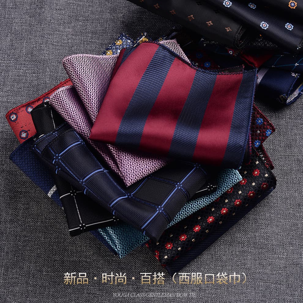 Novo padrão Retro bolso quadrado terno masculino bolso decoração lenço quadrado vestido acessórios lenço de peito moda n