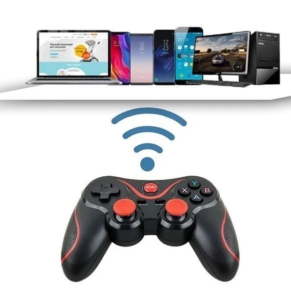 Controle Gamer Celular Bluetooth Sem Fio Android iOS Joystick Para Jogos Free Fire PUBG PC Notebook