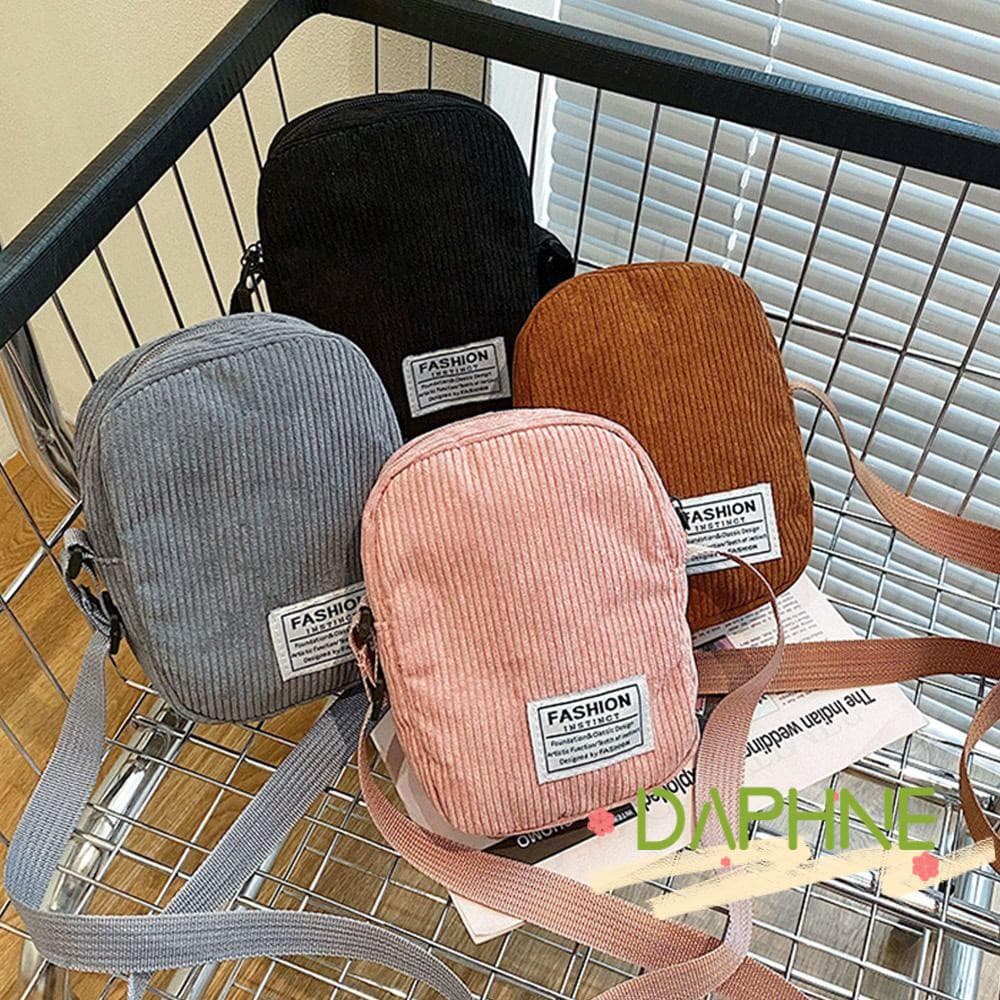 DA-FACC Bolsa De Mensageiro Transversal Casual Feminina Veludo
