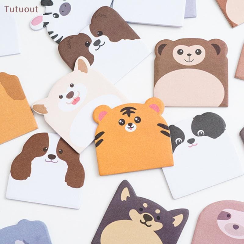 TUTU 240/960 Folhas Adesivo De Grande Capacidade Em Forma De Animal Blocos De Notas Dos Desenhos Animados Bonito E Inter