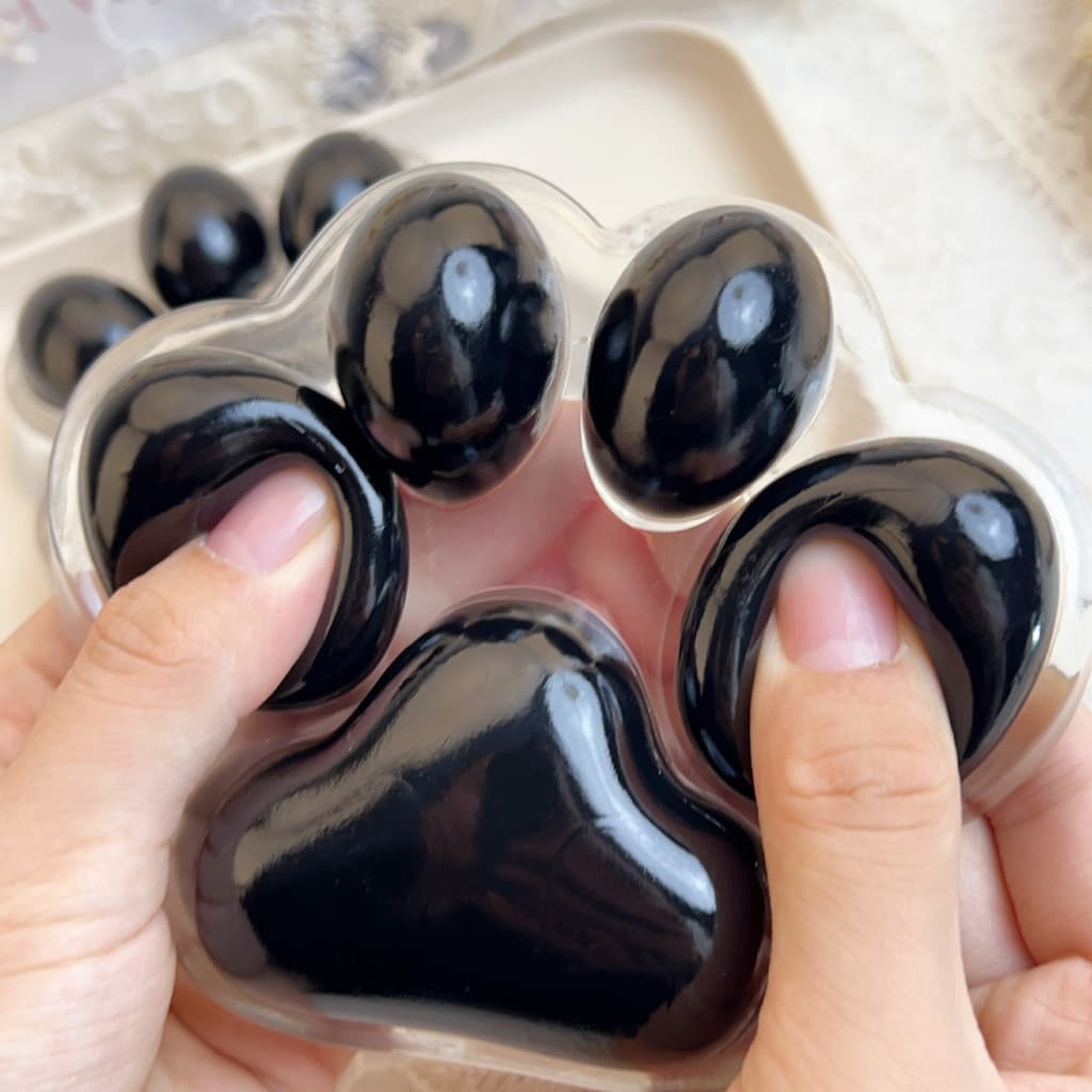 Brinquedo em Forma de Pata de Gato, Bola Sensorial Macia de TPR para Alívio do Estresse para Crianças, Adolescentes e Ad