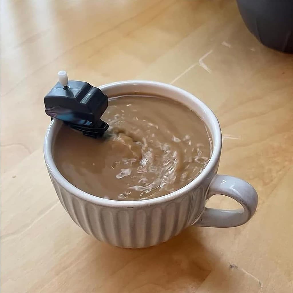 Agitador De Café Com Motor De Barco-Misturador De Tempo Divertido Para Cabine