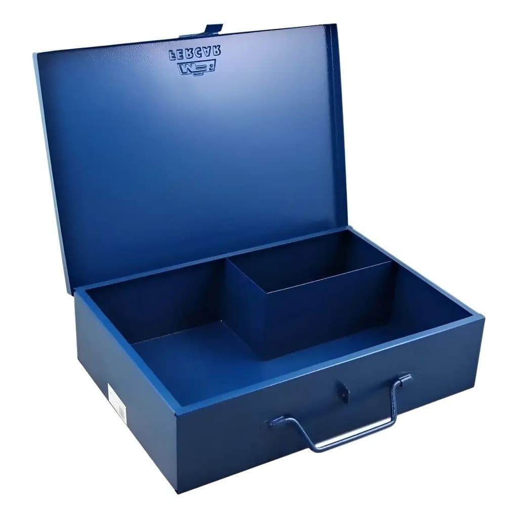 Caixa Bau Metal 04 Mt P/furadeira Multiuso Fercar Azul