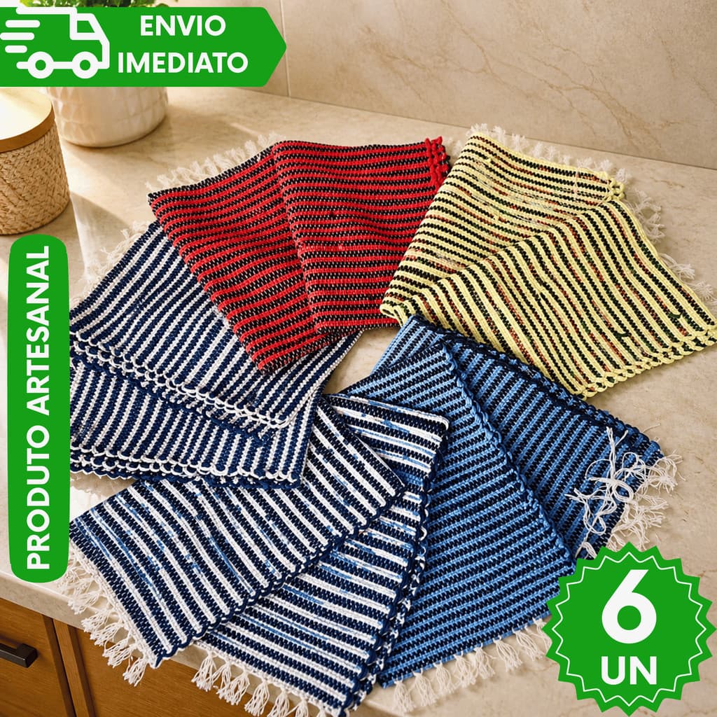 CONJUNTO TAPETES ARTESANAL PREMIUM - QUARTO, SALA, BANHEIRO