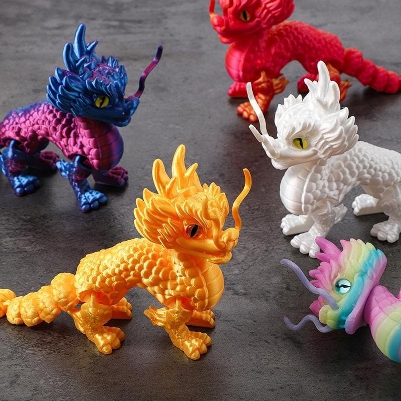 Estatueta Kirin Impressa Em 3D , Modelo De Simulação De Articulação Móvel , Estátua De Besta Mítica Chinesa , Brinquedo