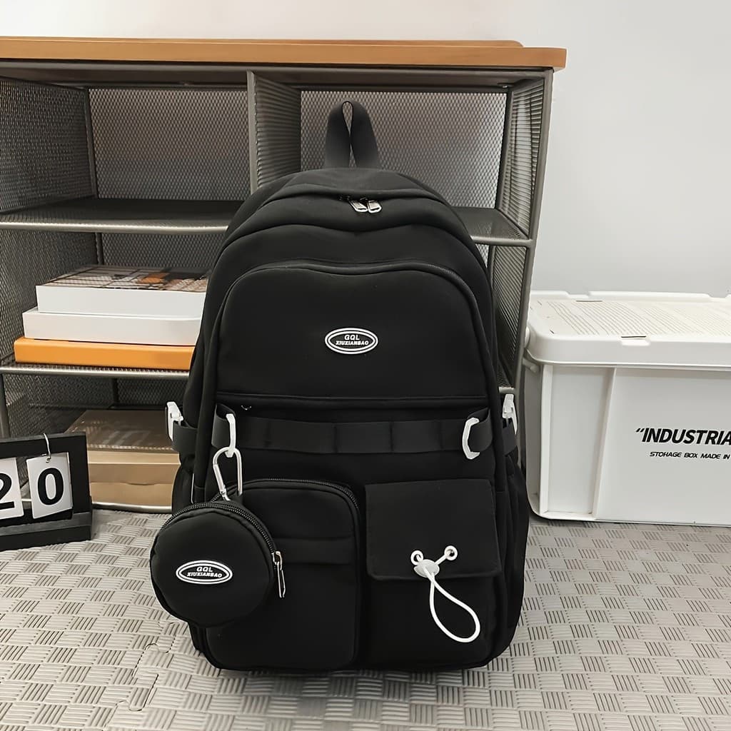 Mochila De Viagem Esportiva Simples De Grande Capacidade Bolsa Tutorial Para Lazer Do Ensino Médio