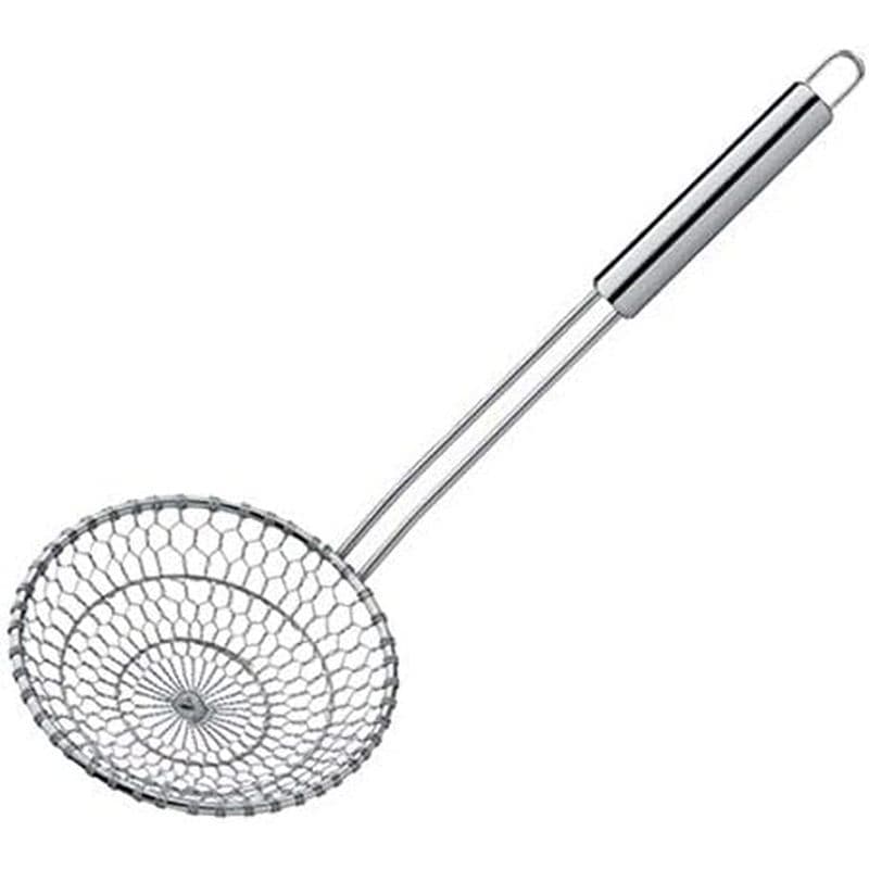 Skimmer Grande De Aranha Wok Em Aço Inoxidável 17 "