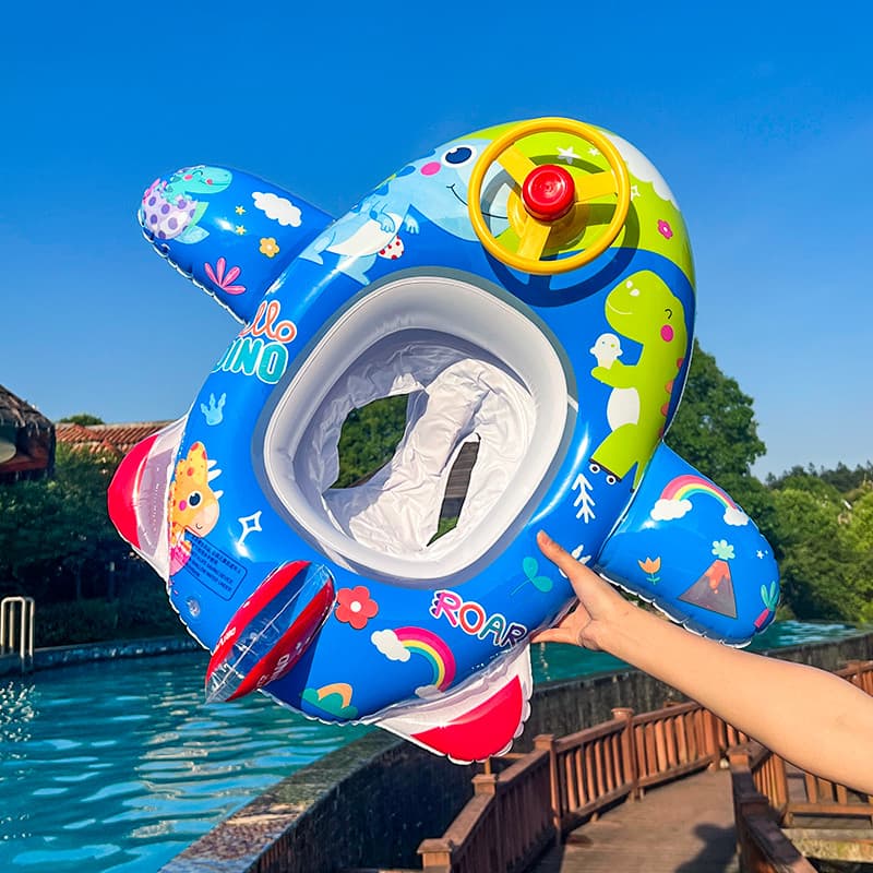 Avião de ar crianças anel de natação menina inflável Lifebuoy bebê menino anel de natação primavera quente axilas anel s