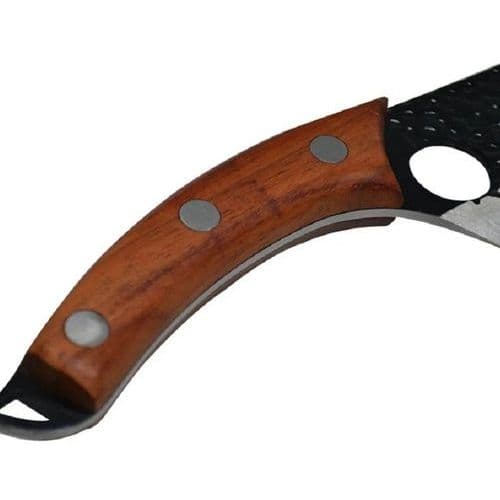 Faca Artesanal Aco Inox Lâmina Resistente Bainha Proteção Camping Cozinha