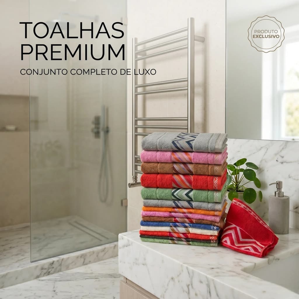 Kit 4 Toalhas Banho 70x150 Algodão 330g Resistentes Atacado Cores Sortidas + Brinde