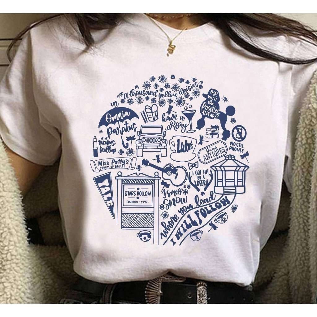 Camiseta Streetwear Gilmore Stars Hollow Unissex 100% Algodão Envio Imediato