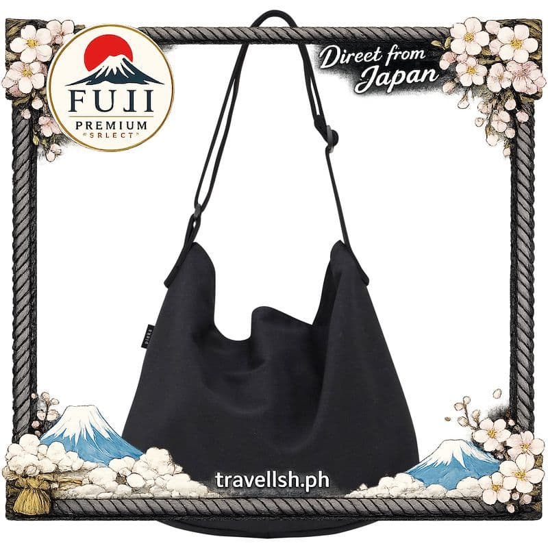 [pieka] Bolsa Tote de Lona para Mulheres Bolsa de Ombro com 4 Bolsos e Zíper Tamanho L Simples 【Direto do Japão】