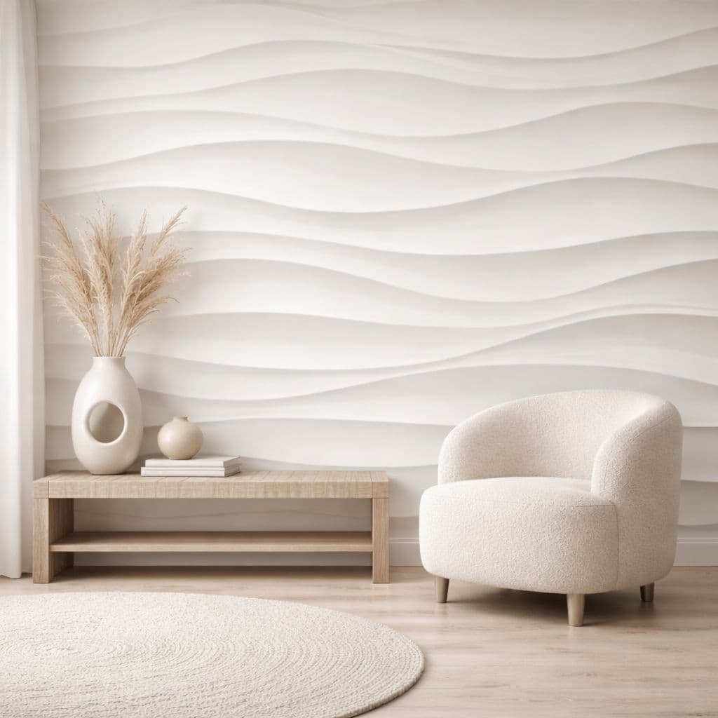 PAPEL DE PAREDE GEOMETRICA 78 FUNDO BRANCO 3D AUTOADESIVO IMPERMEAVEL LAVAVEL  50 CM DE LARGURA.