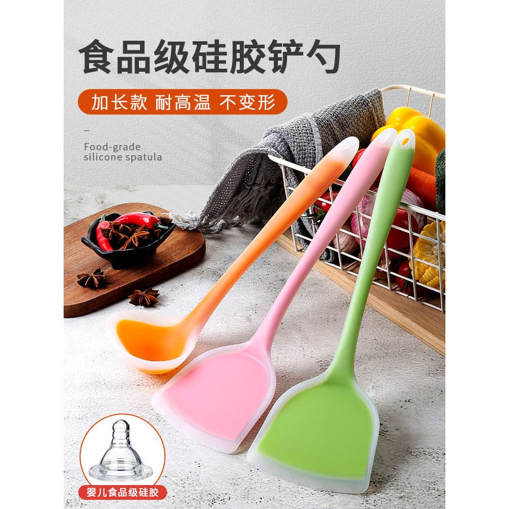 Espátula de cozinha Espátula doméstica Panqueca Espátula de Silicone Espátula de fritura Resistente a altas temperaturas