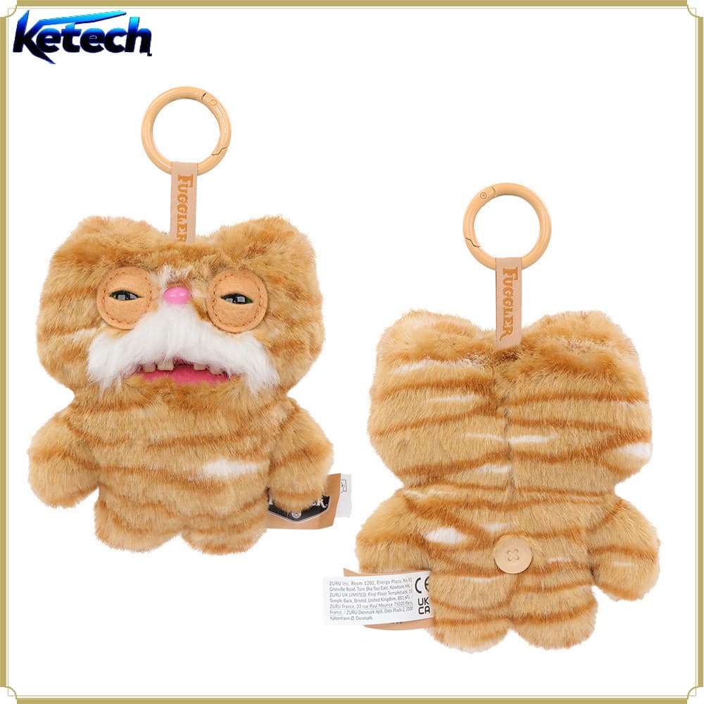 Fugglers Beco Gato Chaveiro Caixa Cega 12CM Aleatório Bonito Recheado Pingente Brinquedo De Pelúcia , Figura Animal Cole