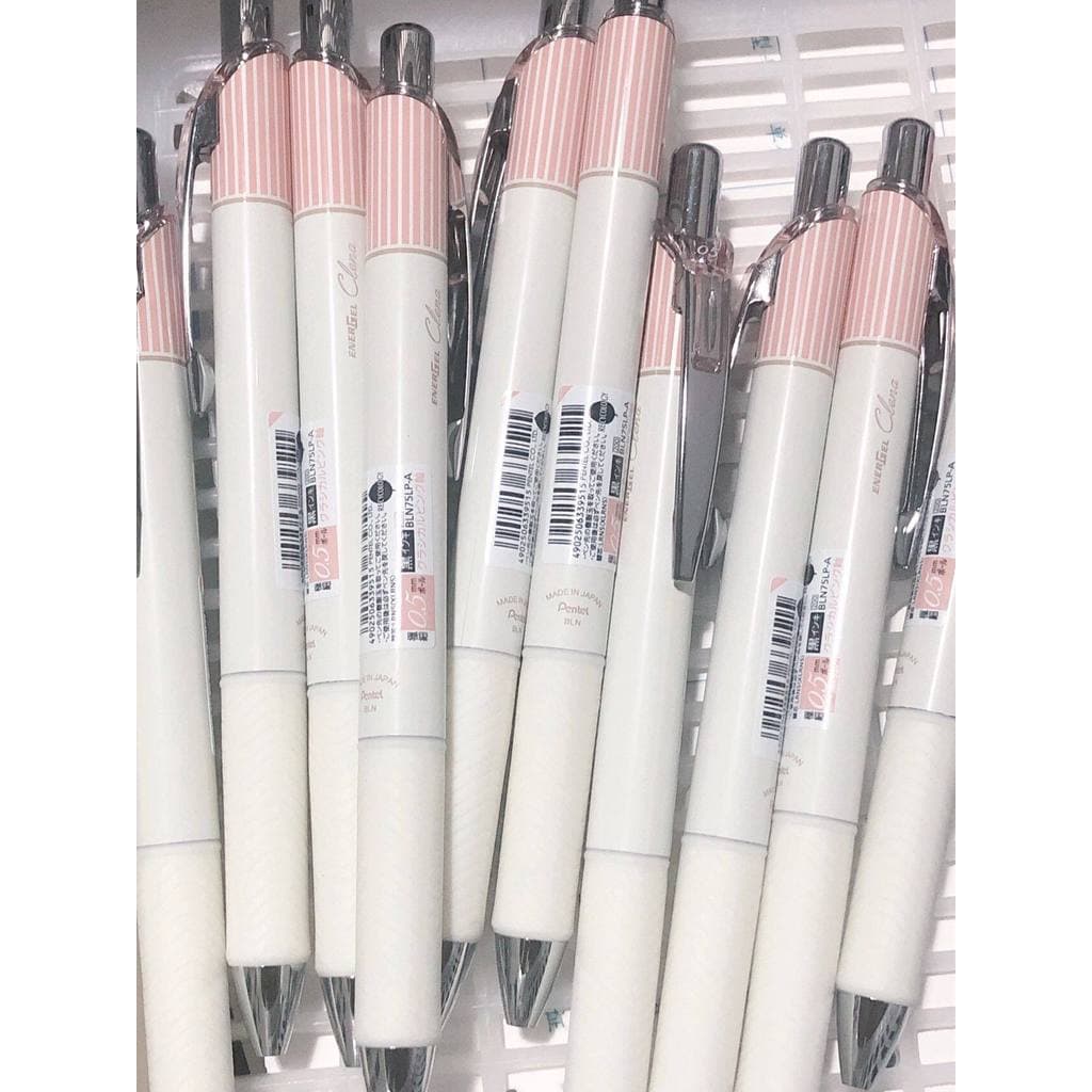 Caneta Gel pentel de secagem rápida japonesa, estilo listrado limitado BLN75, exame de estudante, caneta preta 0.5mm