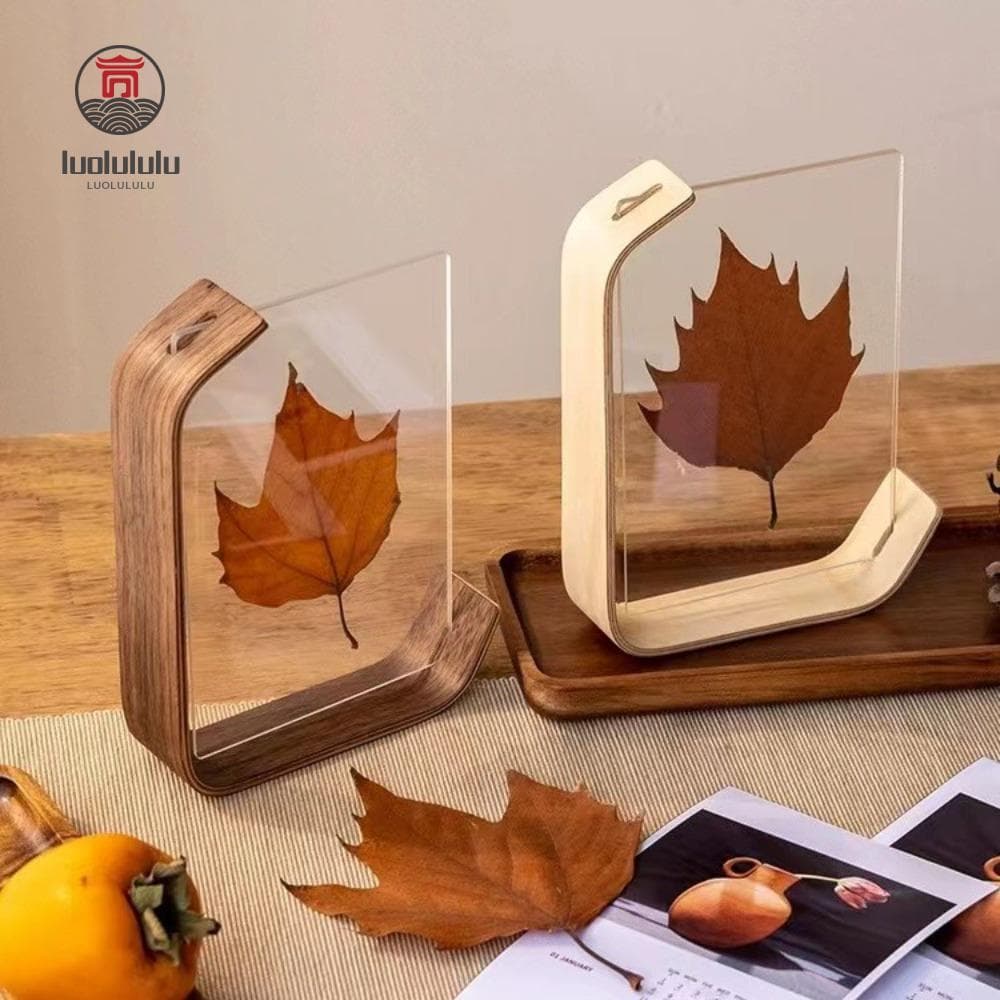 LUOLULULU Caixa De Fotos Personalizada , Mesa Giratória De Moldura De Acrílico Transparente , Porta-Retratos DIY