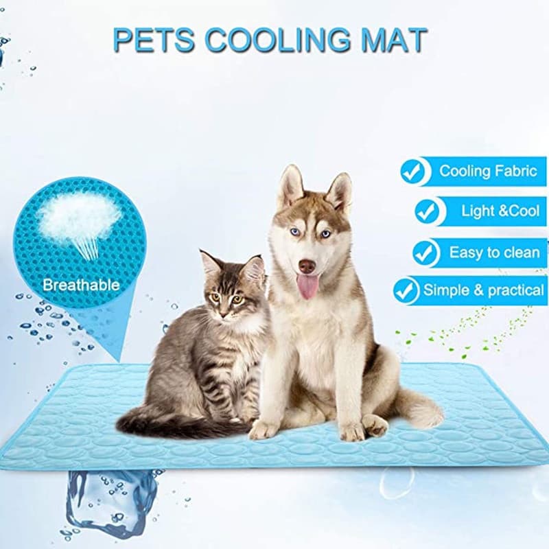 Tapete Sensação Refrescante Cama para Pet Cachorro Gato Verão Tapete Gelado