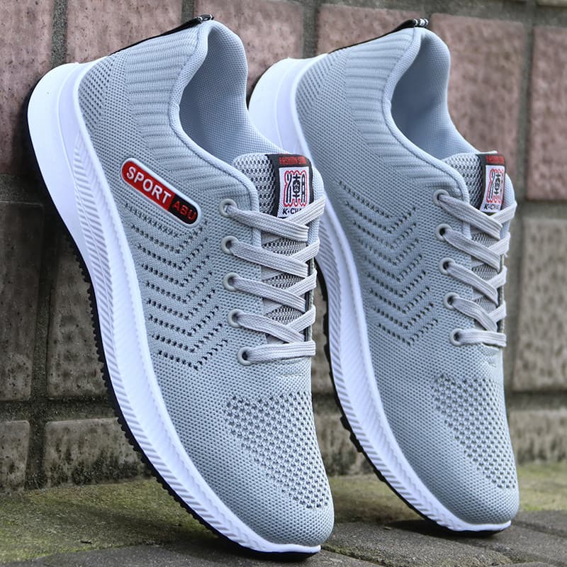 Verão dos homens oco malha sapatos respirável sapatos casuais na moda sapatos esportivos desodorante sola macia tênis de