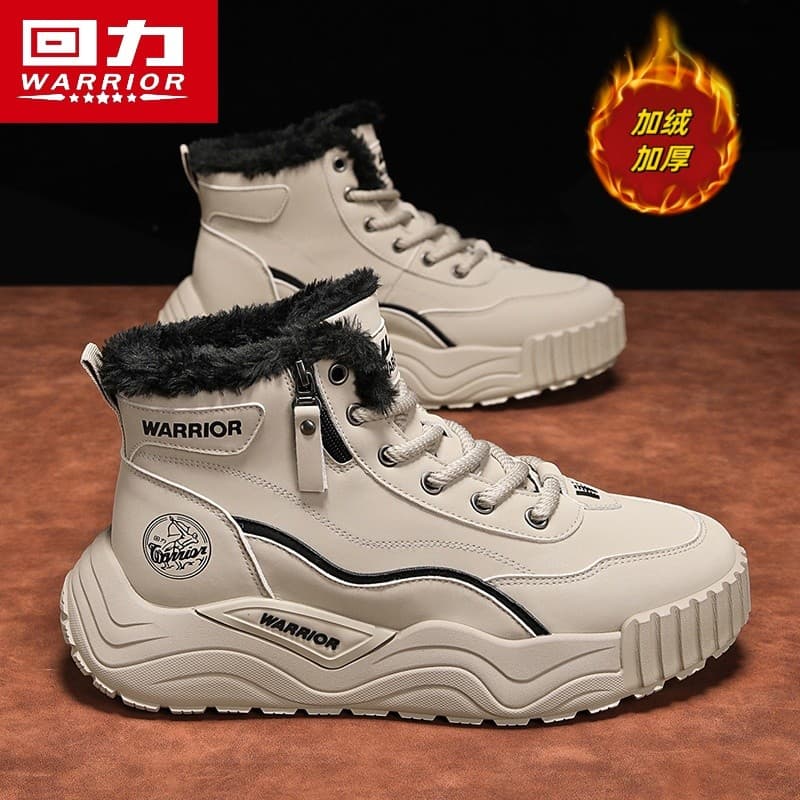 Puxar para trás sapatos masculinos de alta qualidade 2026 novo estilo forro de inverno engrossado quente sapatos de algo