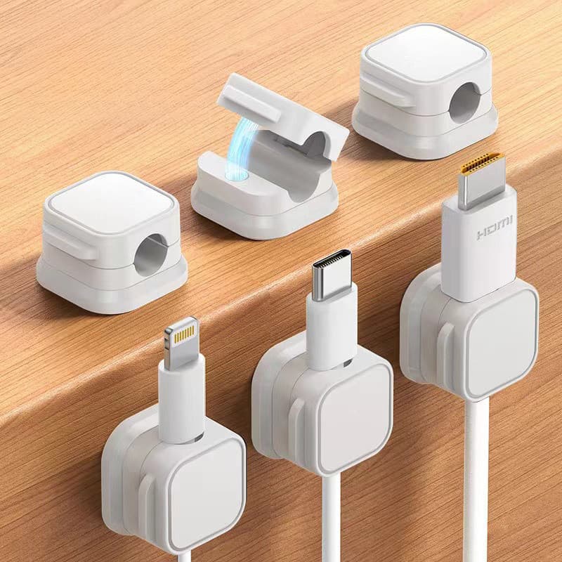 Organizador De Cabos Adesivo Magnético , Empacotador Armazenamento De Dados