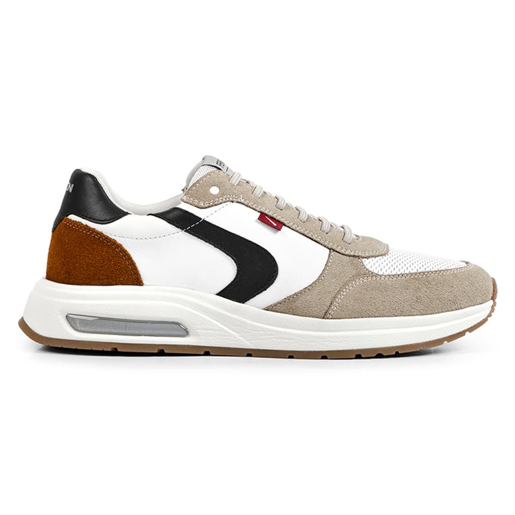 Tênis Masculino Sneakers Ferracini Vyper Gold Fly Original Em Couro Casual Confortável 9581