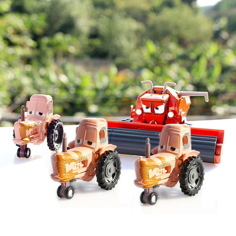 Carros Frank Green Orange Harvester Uncle Cow Alloy Modelo de Carro de Brinquedo para Crianças