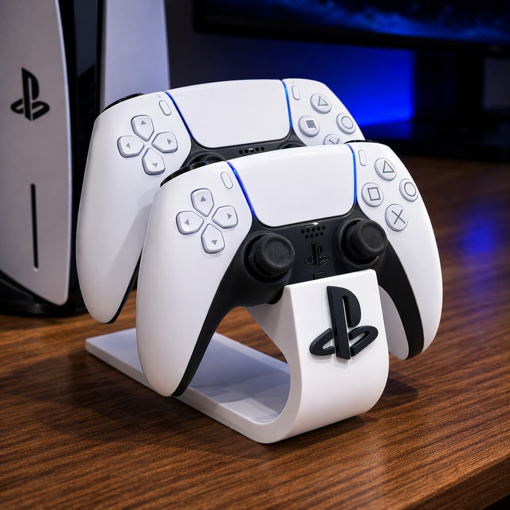 Suporte Duplo para Controle PS5 | Base Organizador para 2 Controles