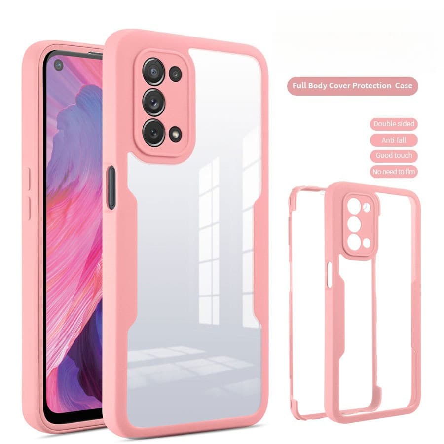 Completo À Prova De Choque Caso Claro Para Oppo A5 A6 Pro A3X A36 A15s A16 A53 A52 A55 A74 A76 A79 4G 5G Capa De Pro