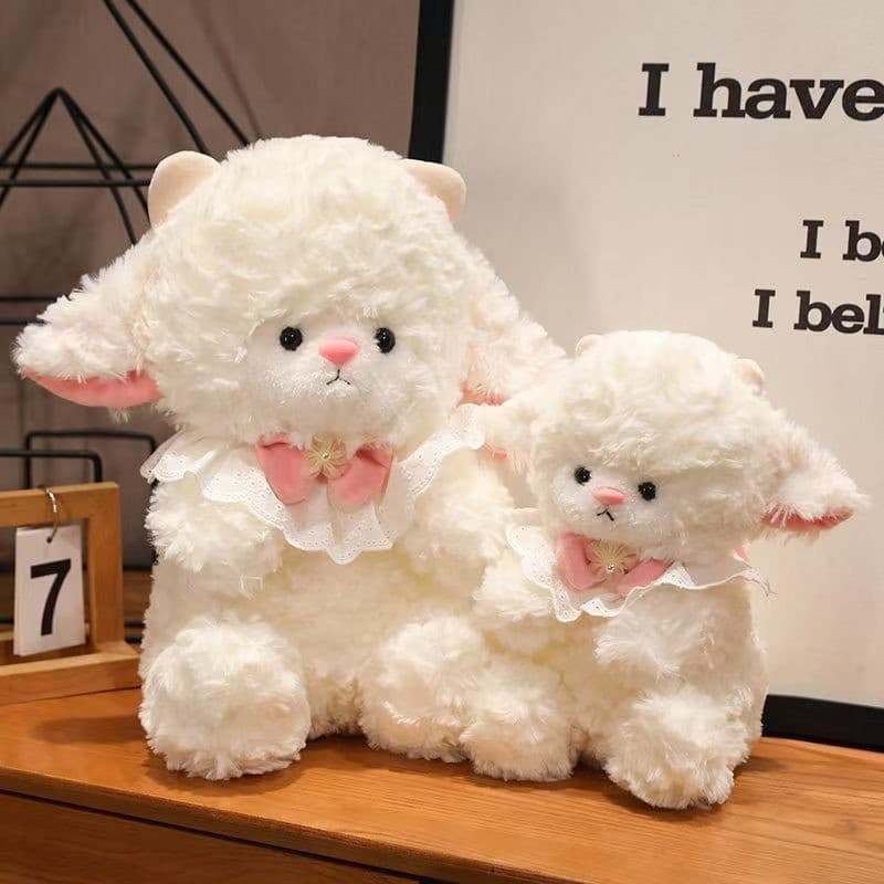 Novo confortável lã brinquedo de pelúcia pequena ovelha boneca bonito Super macio cordeiro boneca bonito presente aniver
