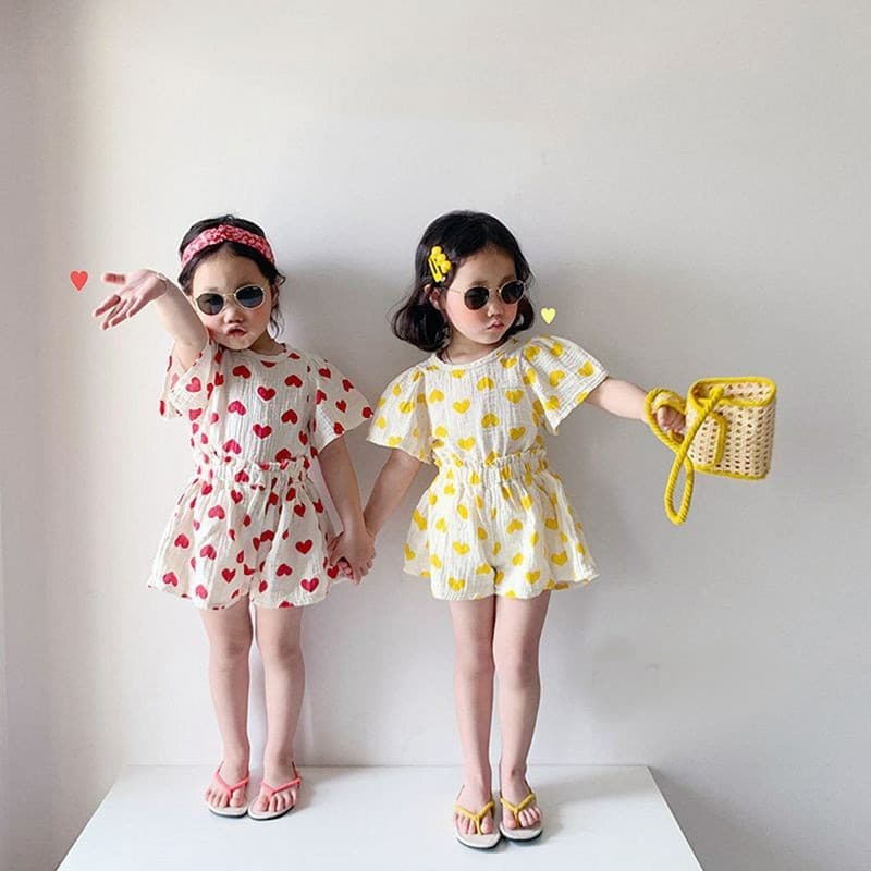 Meninas terno verão pequeno médio roupas infantis de manga curta topo + Shorts terno de duas peças do bebê roupas finas