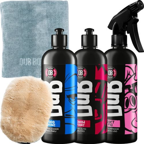 Kit Limpeza Automotiva Shampoo Limpador Pretinho Dub Boyz