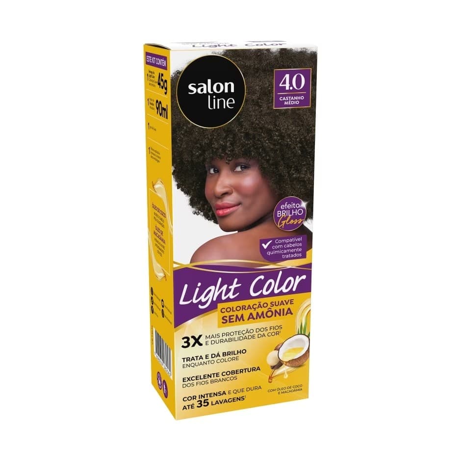 Coloração Light Color 4.0 Castanho Médio - Salon Line