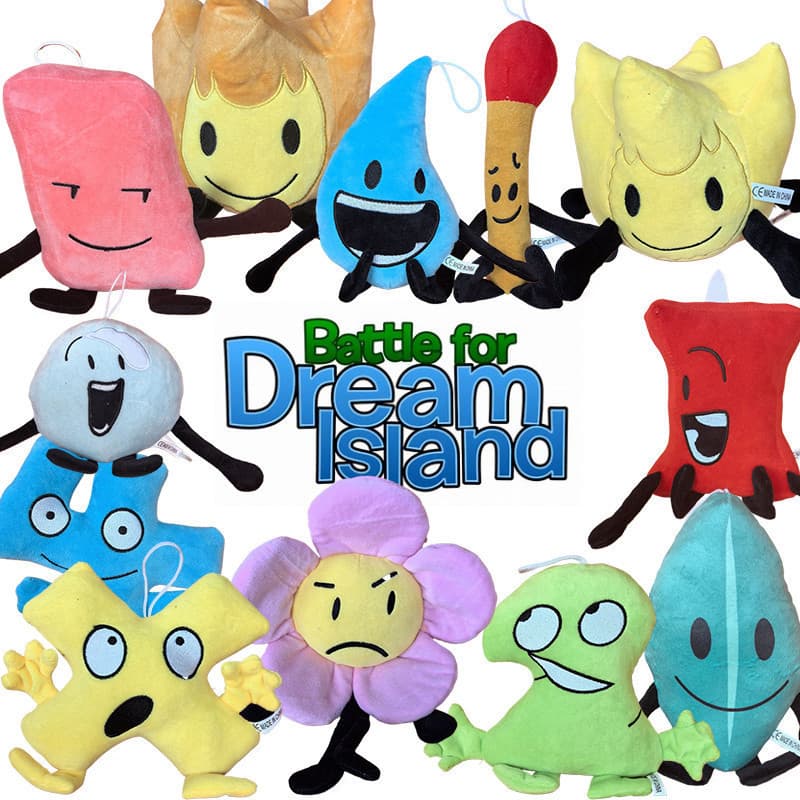 BFDI Dream Island Plushine Battle Para Brinquedos De Pelúcia Brinquedo De 15o Aniversário Presentes Infantis