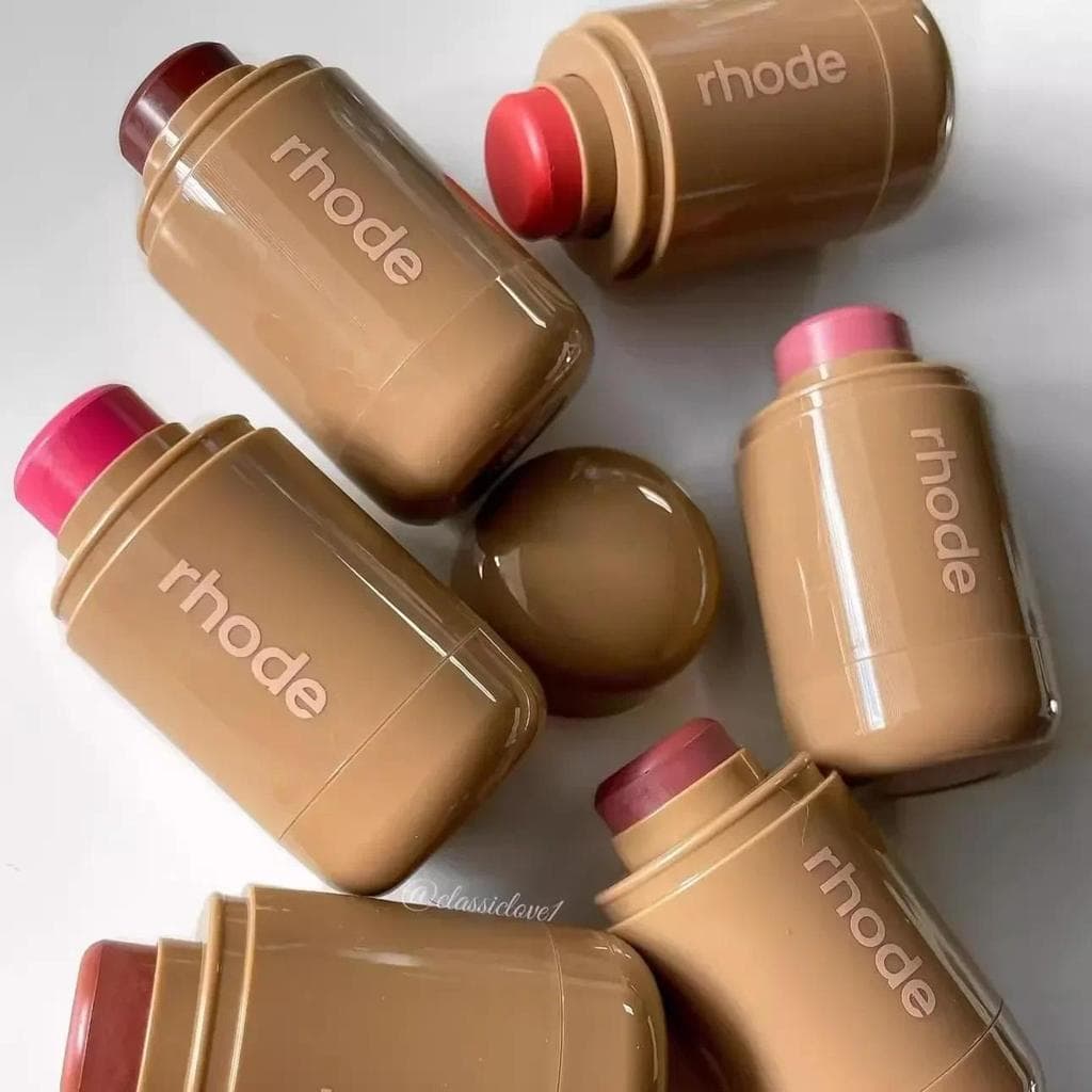Rhod Pocket Blush Lip Stick And Cheek Hidratante Natural Rouge Powder Creme Batom Bochecha Fácil De Aplicar Cor