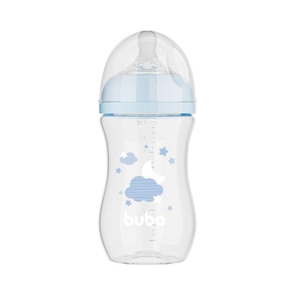 Mamadeira Easy Flow Nuvem Azul 270ml Buba