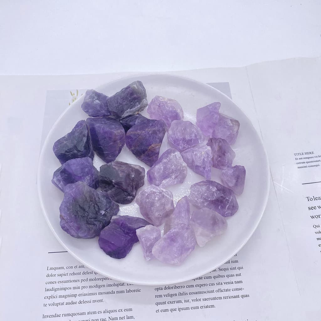 Pedra áspera de ametista Natural, difusor de cristal roxo escuro, pedra de aromaterapia, amostra Mineral, decoração, orn
