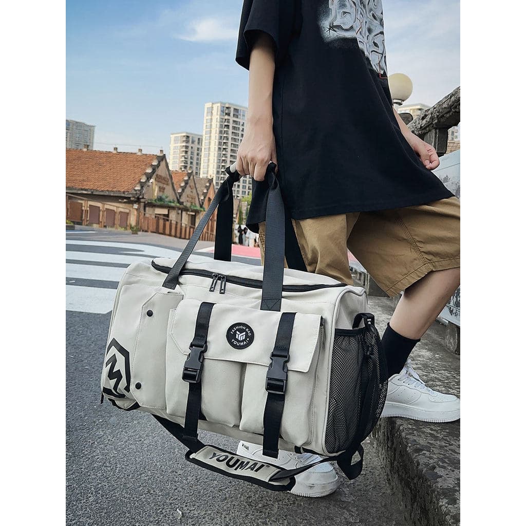 Bolsa de viagem feminina de grande capacidade, bolsa de viagem para negócios, esportes, academia, curta distância, leve,
