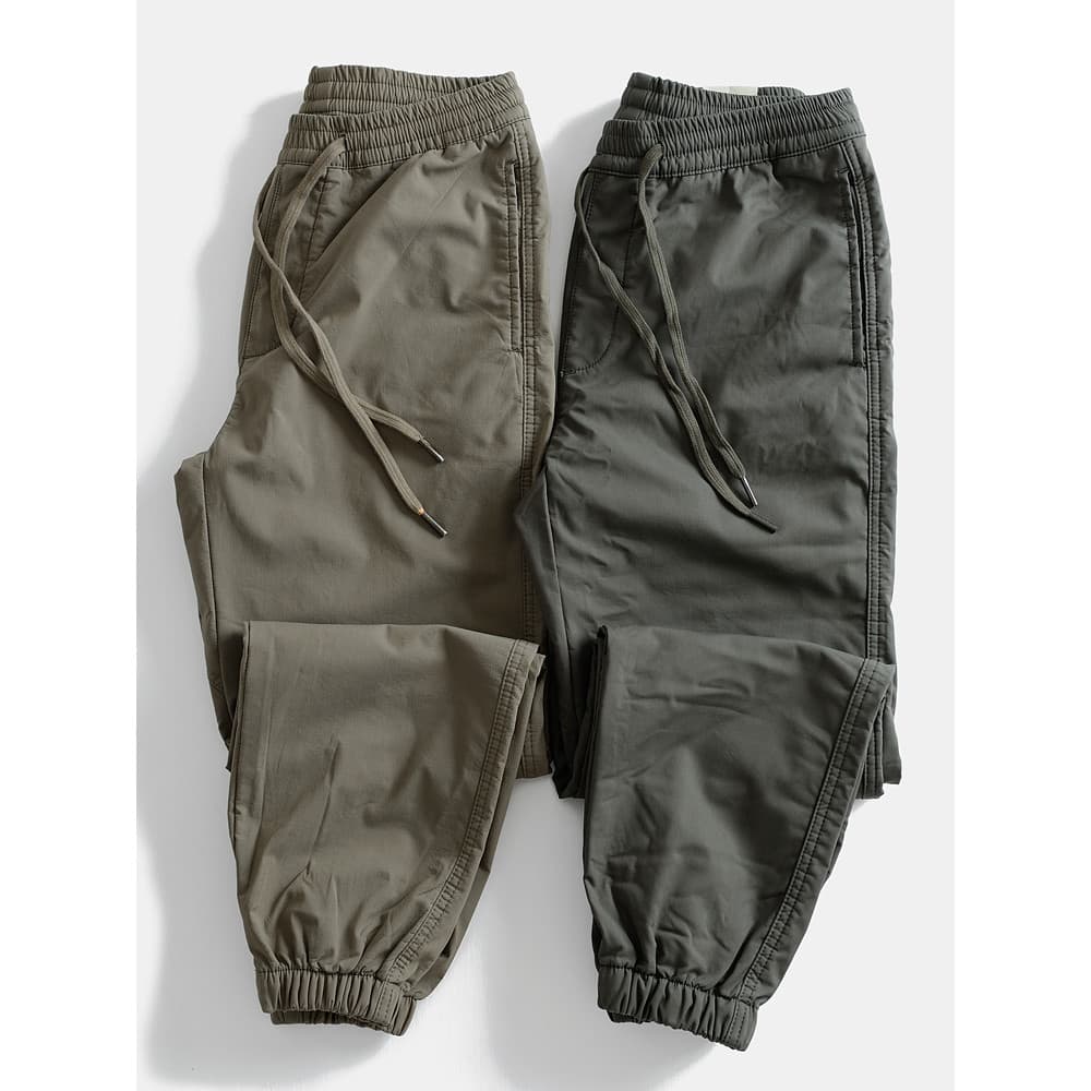 Forro de lã outono inverno macacão masculino calças quentes Retro solto ao ar livre calças casuais Micro-elástico calças