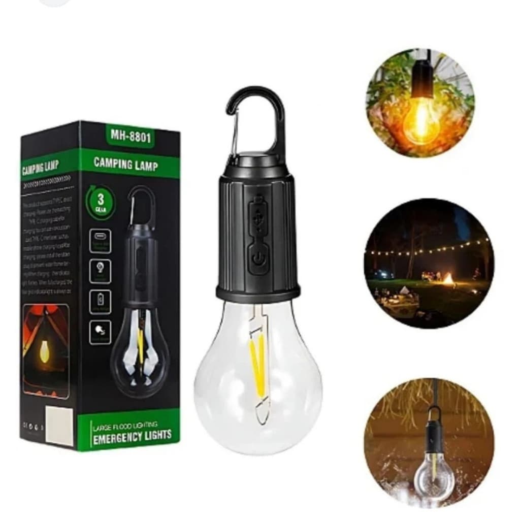 Lampada Recarregável Portátil De Led Usb Tipo C