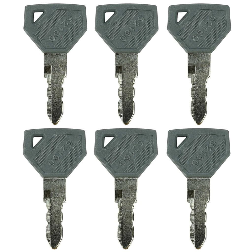 6 Chaves de Ignição 52160 para Trator Yanmar JD, Interruptor de Partida 194155-52160 AM879480