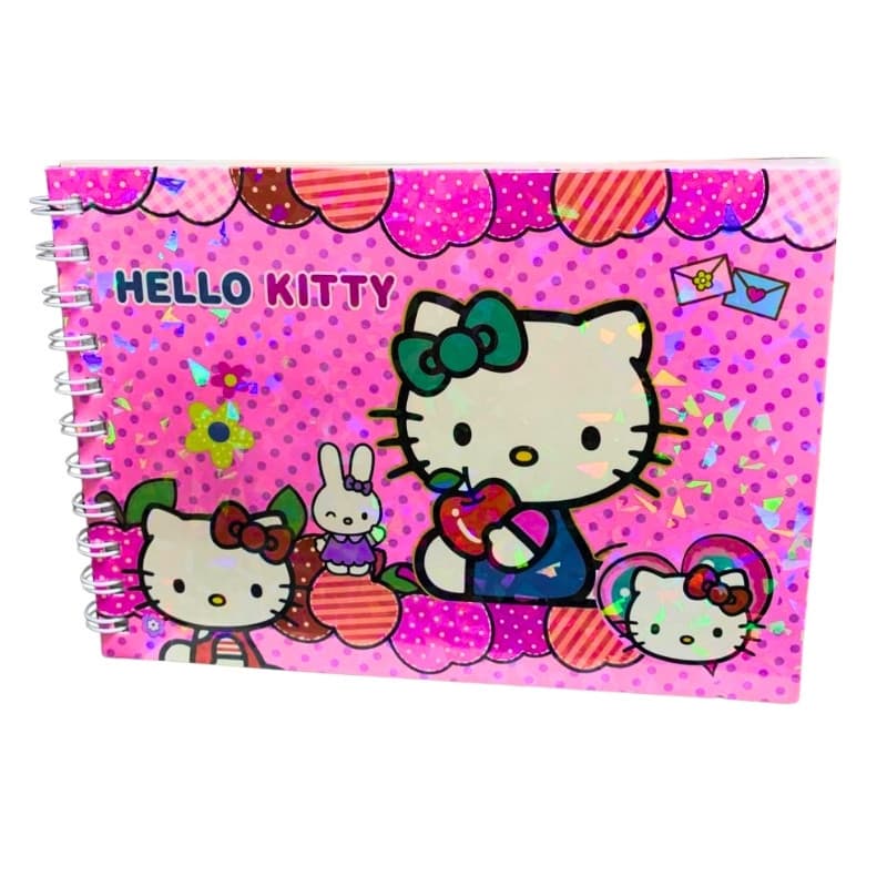 Livro de Colorir HELLO KITTY rosa 50 Folhas 180G Caderno de Desenho Pintura SEM PERSONALIZAÇÃO Store