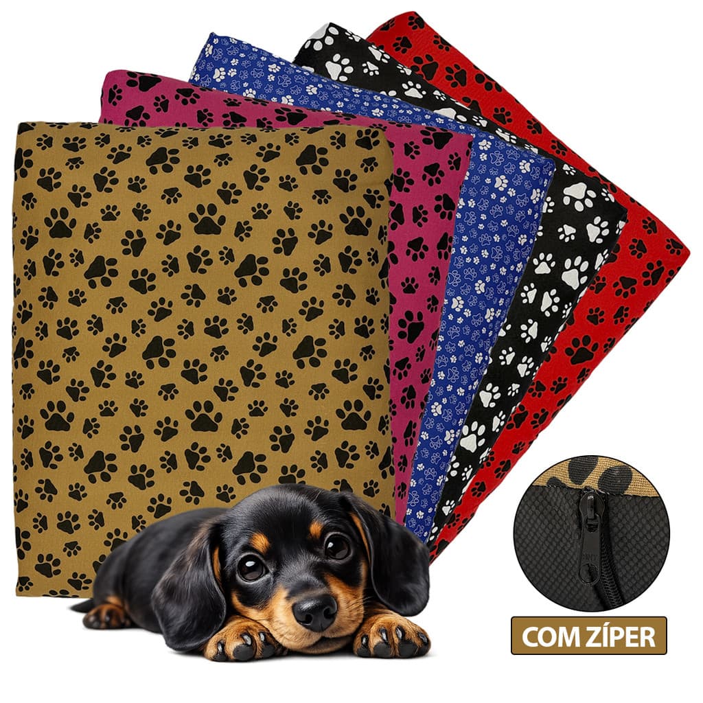 Caminha Pet Aconchego Lavável com Zíper Confortável Cama para Cachorro e Gato