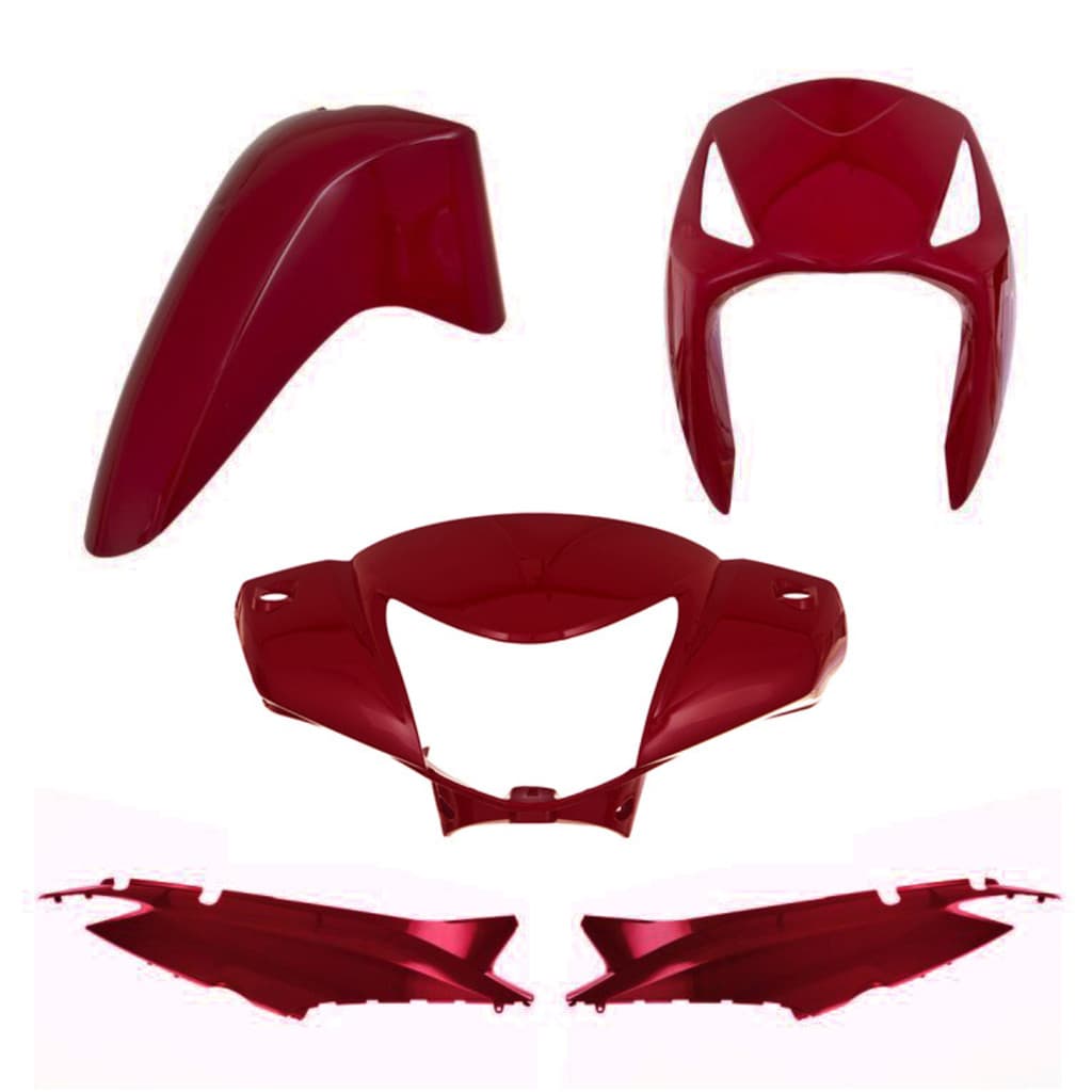 KIT CARENAGEM PRO TORK BIZ 125 2007/2008 VERMELHO GUARAU