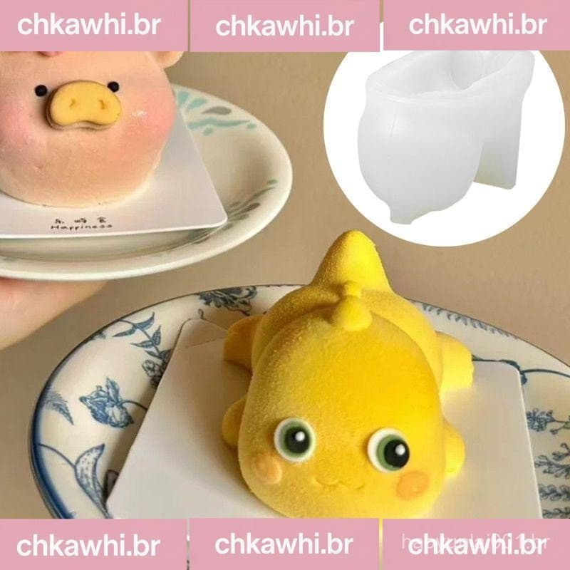 (WTED) Molde De Silicone De Dinossauro Para Bebê , Desenho Animado , Gelatina , Pudim , Mousse , Bolo , Nailong , Cozime