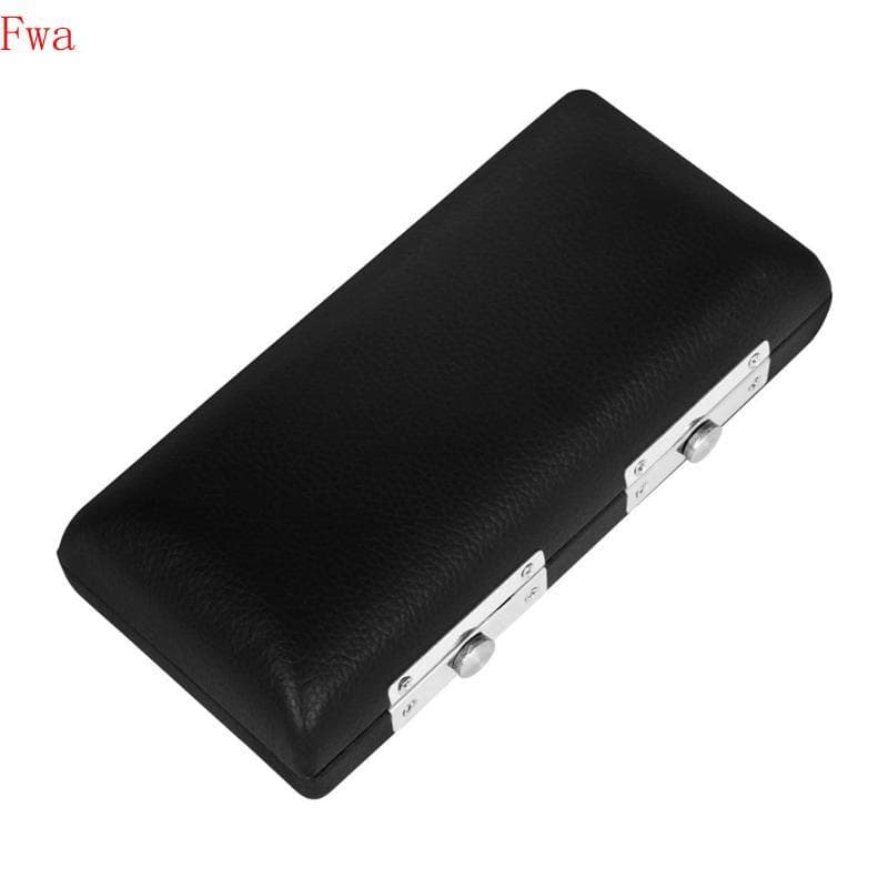 Fwa Flauta Caso Couro Instrumentos Musicais Armazenamento Cabeça Piccolo Organizador Carry B