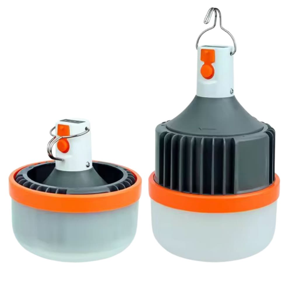 Led Bulbo Lampião 100W Camping Pesca Barraca Lanterna Emergência Recarregável Frio 6500k