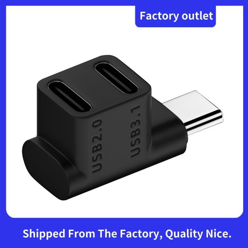 USB 3.1 Tipo C Macho Para Fêmea 1 A 2 Adaptador 10Gbps Carregamento Rápido-Conversor De Aliado