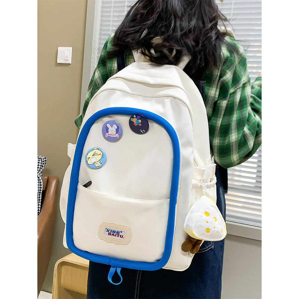 Pequeno fresco bonito estudantes do ensino fundamental reduzir carga mochila simples All-Match crianças mochila de viage