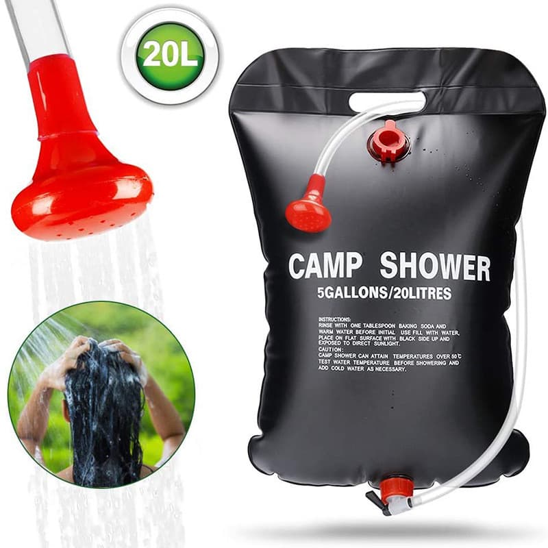 Saco de água quente Solar ao ar livre saco de água do sol saco de chuveiro doméstico 20L campo banho chuveiro portátil s